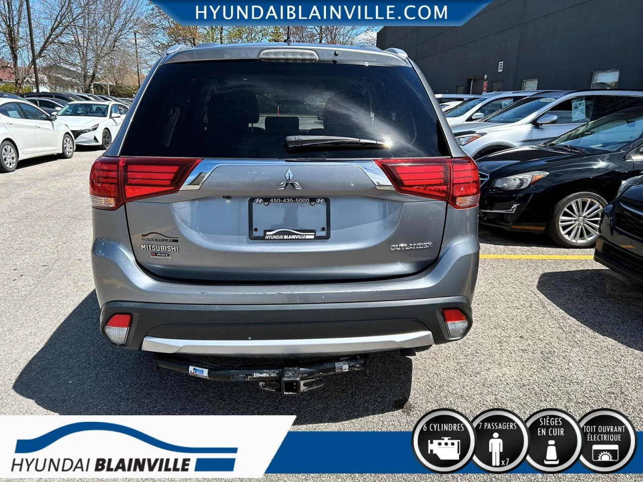2016 Mitsubishi Outlander GT, V6, AWD, 7 PASSAGERS, CUIR, TOIT OUVRANT+ Image principale