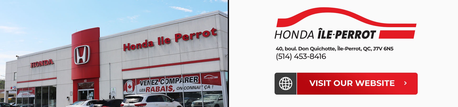 picture of honda ile-perrot dealership in montreal
