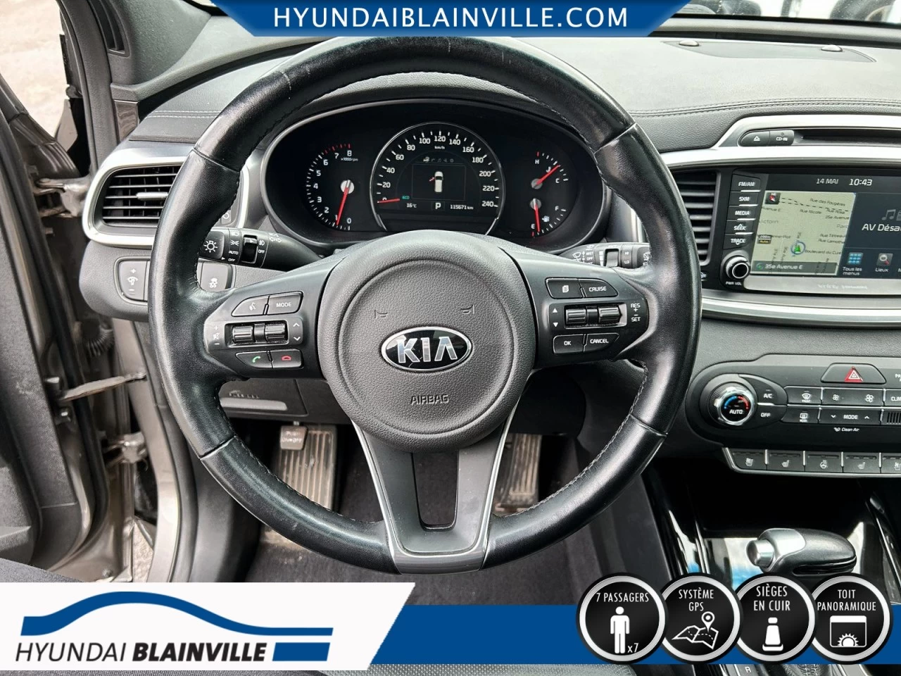 2018 Kia Sorento SX, V6 3.3L, AWD, 7 PASSAGERS, CUIR, TOIT PANO+ Main Image