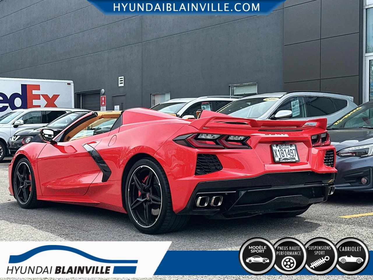 2022 Chevrolet Corvette STINGRAY, 3LT, CONVERTIBLE, V8, 6.2L, 490HP Image principale