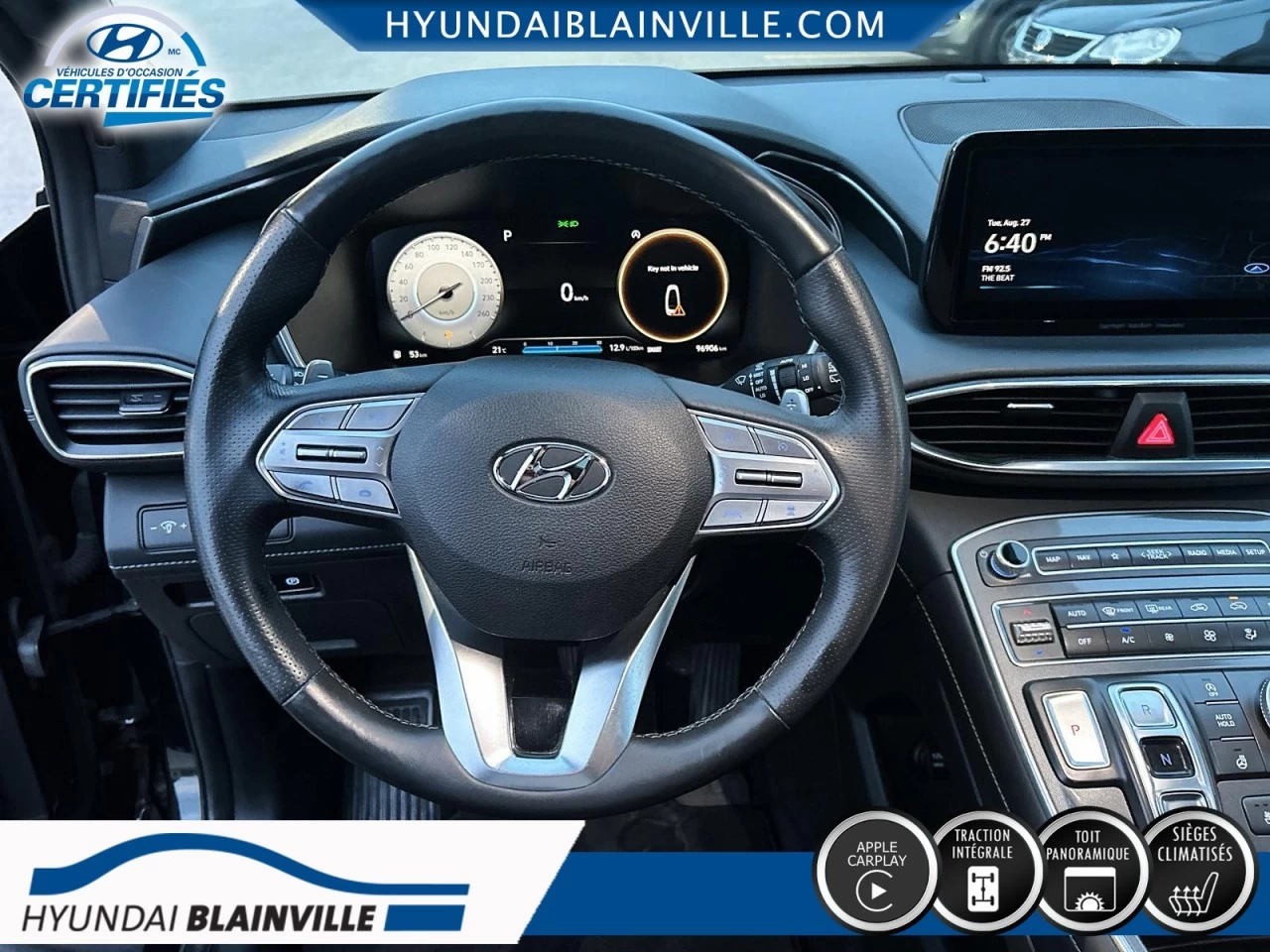 2021 Hyundai Santa Fe ULTIMATE CALLIGRAPHY, AWD, 2.5T, CUIR, TOIT PANO+ Main Image