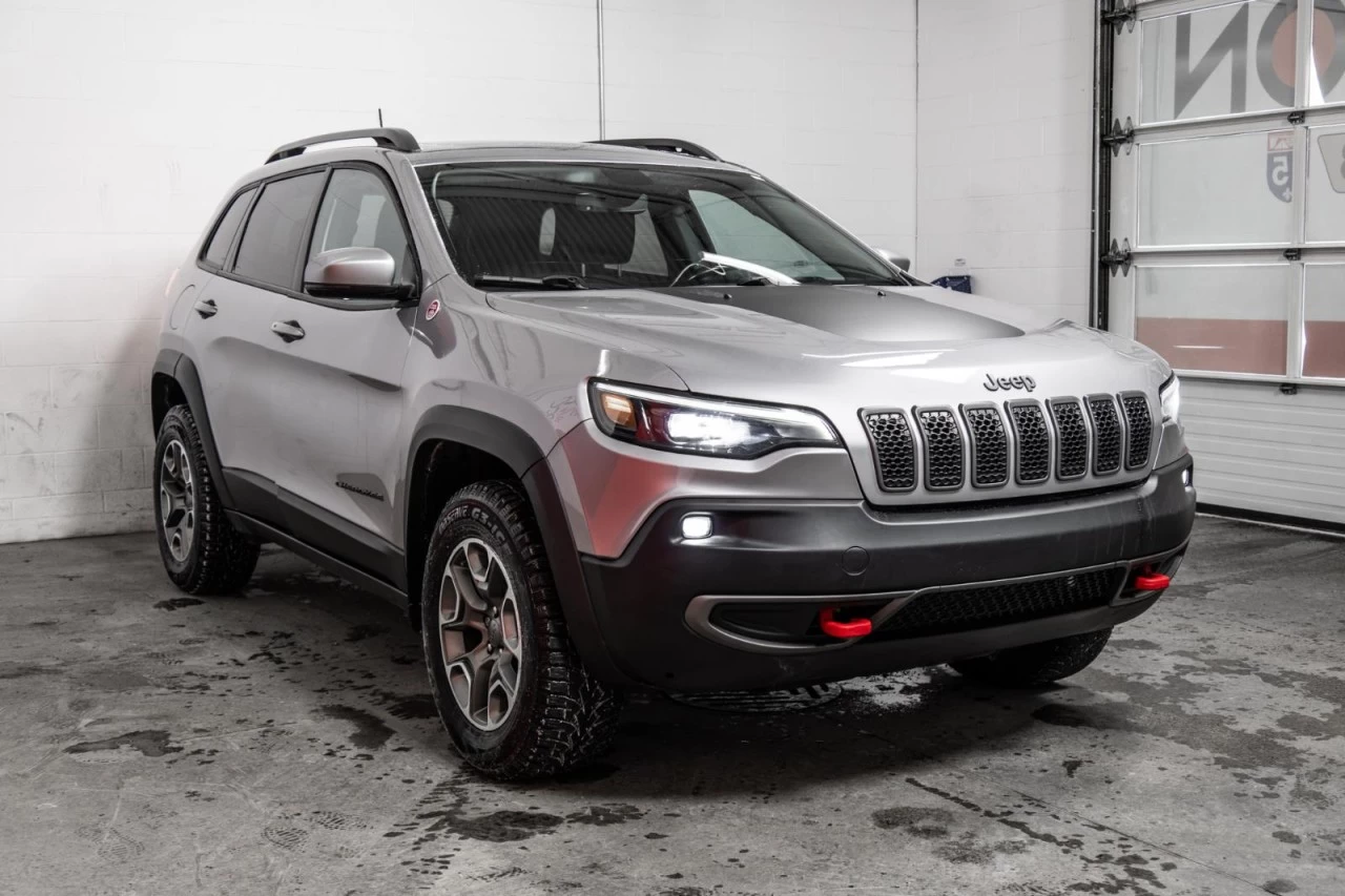 2020 Jeep Cherokee Trailhawk 4x4+NAVI+TOIT.PANO+CUIR+SIEGES.CHAUFF Image principale