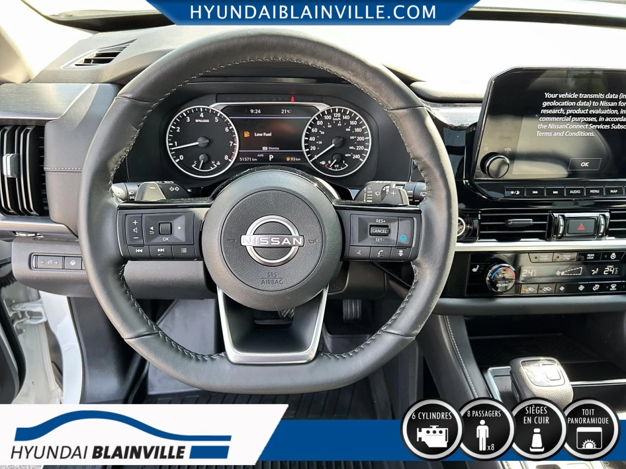 2023 Nissan Pathfinder SL, AWD, CUIR, TOIT PANO, 8 PASSAGERS+ Image principale