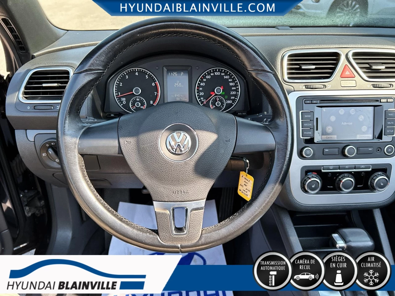 2011 Volkswagen EOS COMFORTLINE, AUTOMATIQUE, CUIR, BAS KILOMETRAGE Main Image