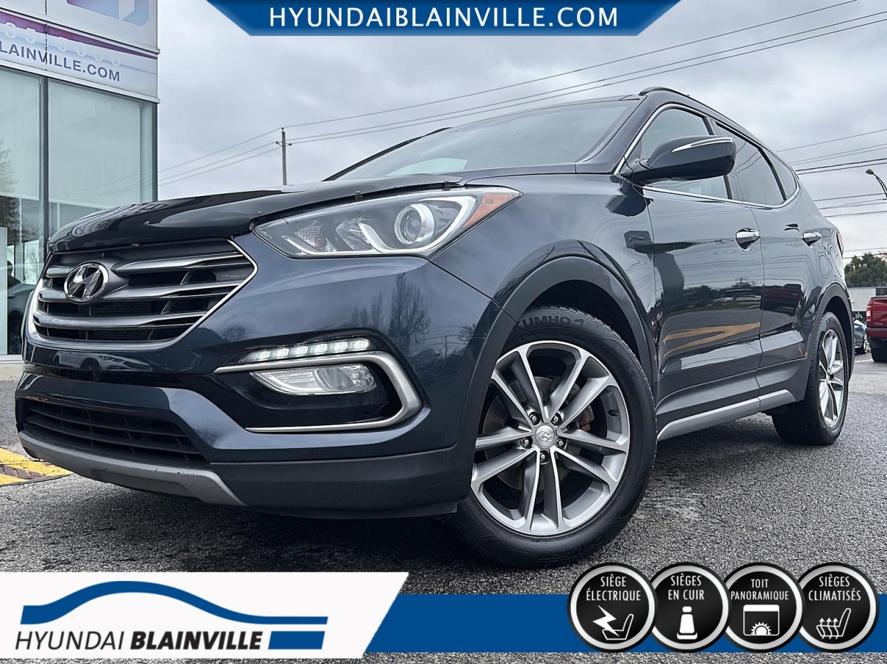 Hyundai 2018 Santa Fe Sport AWD, 2.0T, LIMITED, CUIR, TOIT PANO+