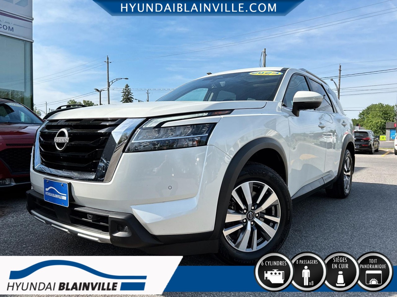 Nissan 2023 Pathfinder SL, AWD, CUIR, TOIT PANO, 8 PASSAGERS+